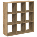 bogreol/rumdeler 102x29x103,5 cm konstrueret træ kunsteg