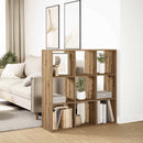 bogreol/rumdeler 102x29x103,5 cm konstrueret træ kunsteg