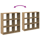 bogreol/rumdeler 102x29x103,5 cm konstrueret træ kunsteg