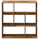 bogreol/rumdeler 102x29x103,5 cm konstrueret træ antikt træ
