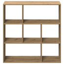 bogreol/rumdeler 102x29x103,5 cm konstrueret træ kunsteg
