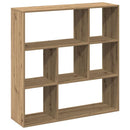 bogreol/rumdeler 102x29x103,5 cm konstrueret træ kunsteg