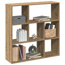 bogreol/rumdeler 102x29x103,5 cm konstrueret træ kunsteg