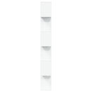 bogreol/rumdeler 70x24x193 cm 6 niveauer konstrueret træ hvid