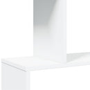 bogreol/rumdeler 70x24x193 cm 6 niveauer konstrueret træ hvid