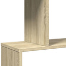 bogreol/rumdeler 70x24x193 cm 6 niveauer konstrueret træ