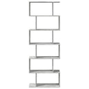 bogreol/rumdeler 70x24x193cm 6niveauer konstrueret træ betongrå