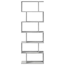 bogreol/rumdeler 70x24x193 cm 6 niveauer konstrueret træ