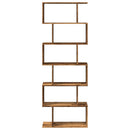 bogreol/rumdeler 70x24x193 cm 6 niveauer konstrueret træ
