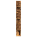 bogreol/rumdeler 70x24x193 cm 6 niveauer konstrueret træ