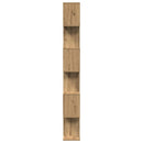 bogreol/rumdeler 70x24x193cm 6 niveauer konstrueret træ kunsteg
