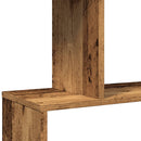 bogreol/rumdeler 70x24x161 cm 5 niveauer konstrueret træ