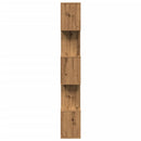 bogreol/rumdeler 70x24x161cm 5 niveauer konstrueret træ kunsteg