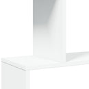 rumdelerreol 4-lags hvid 70x24x129 cm konstrueret træ