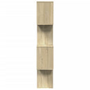 bogreol/rumdeler 70x24x129 cm 4 niveauer konstrueret træ