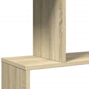 bogreol/rumdeler 70x24x129 cm 4 niveauer konstrueret træ