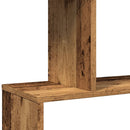 bogreol/rumdeler 70x24x129 cm 4 niveauer konstrueret træ
