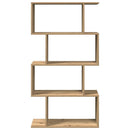 bogreol/rumdeler 70x24x129cm 4 niveauer konstrueret træ kunsteg