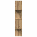 bogreol/rumdeler 70x24x129cm 4 niveauer konstrueret træ kunsteg