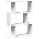 rumdelerreol 3-lags hvid 70x24x97 cm konstrueret træ