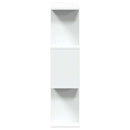 rumdelerreol 3-lags hvid 70x24x97 cm konstrueret træ