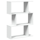 rumdelerreol 3-lags hvid 70x24x97 cm konstrueret træ