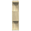 bogreol/rumdeler 70x24x97cm 3niveauer konstrueret træ sonoma-eg
