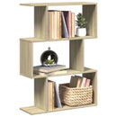 bogreol/rumdeler 70x24x97cm 3niveauer konstrueret træ sonoma-eg
