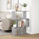 bogreol/rumdeler 70x24x97 cm 3 niveauer konstrueret træ