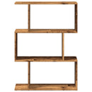 bogreol/rumdeler 70x24x97 cm 3 niveauer konstrueret træ hvid