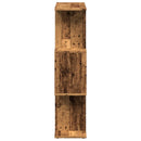 bogreol/rumdeler 70x24x97 cm 3 niveauer konstrueret træ hvid