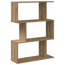 bogreol/rumdeler 70x24x97 cm 3 niveauer konstrueret træ kunsteg