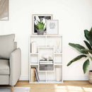 bogreol hvid 63x20x90 cm konstrueret træ