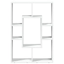 bogreol hvid 63x20x90 cm konstrueret træ