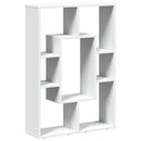 bogreol hvid 63x20x90 cm konstrueret træ