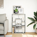 bogreol 63x20x90 cm konstrueret træ betongrå