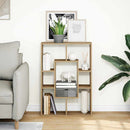 bogreol 63x20x90 cm konstrueret træ egetræsfarve