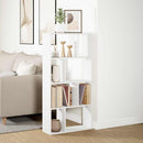 bogreol hvid 60x20x120,5 cm konstrueret træ