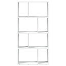 bogreol hvid 60x20x120,5 cm konstrueret træ