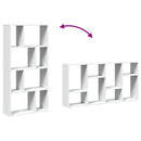 bogreol hvid 60x20x120,5 cm konstrueret træ