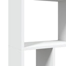 bogreol hvid 60x20x120,5 cm konstrueret træ