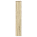 bogreol 60x20x120,5 cm konstrueret træ sonoma-eg