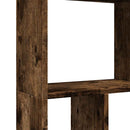 bogreol 60x20x120,5 cm konstrueret træ røget egetræsfarve