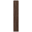 bogreol 60x20x120,5 cm konstrueret træ brun egetræsfarve