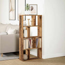 bogreol 60x20x120,5 cm konstrueret træ antikt træ