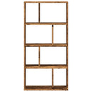 bogreol 60x20x120,5 cm konstrueret træ antikt træ