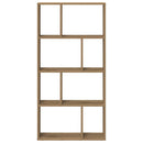 bogreol 60x20x120,5 cm konstrueret træ egetræsfarve