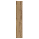bogreol 60x20x120,5 cm konstrueret træ egetræsfarve
