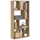 bogreol 60x20x120,5 cm konstrueret træ egetræsfarve