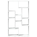 bogreol 72x20x120,5 cm konstrueret træ hvid